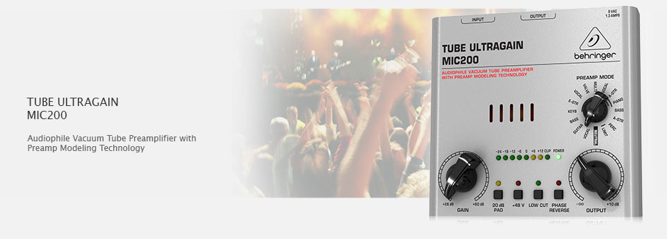 Behringer MIC200 Tube پری آمپ