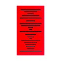 پنل آکوستیک Deconik Wave Wood Bass Trap-Red