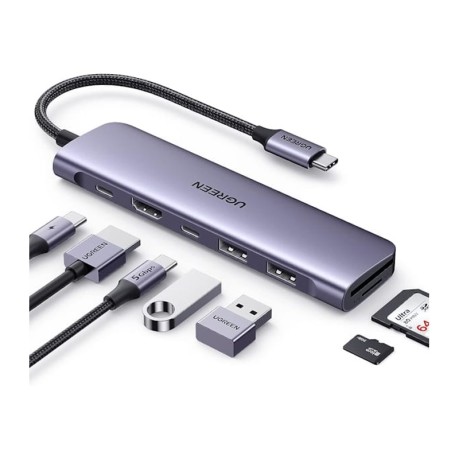 هاب یوگرین UGREEN 7-in-1 Multifunction Adapter CM195 15214