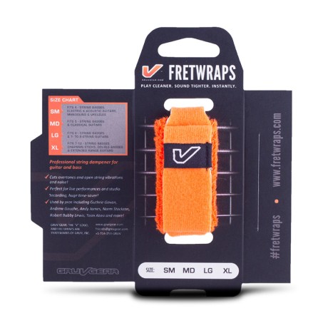 فرت رپ گروو گیر Gruv Gear Fret Wrap SM Flare (Orange)