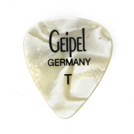پیک گیتار  Geipel Pearloid White Thin
