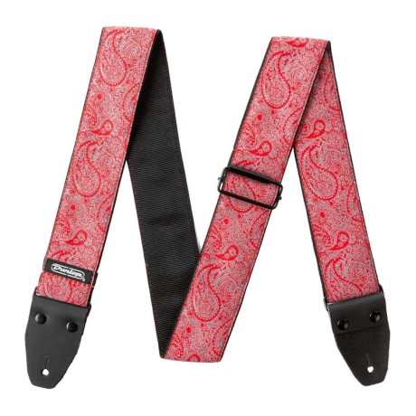 بند گیتار دانلوپ Dunlop D67-11 Jacquard Paisley Red