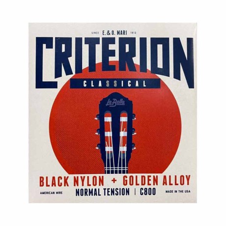 سیم گیتار کلاسیک لابلا La Bella C800 Criterion Black Nylon