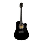 گیتار آکوستیک فندر Squier SA 105CE Dreadnought Stained Hardwood Black