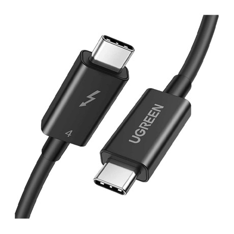کابل رابط یوگرین UGREEN Thunderbolt 4 Type C Male To Male Cable 2m Black US501 60621