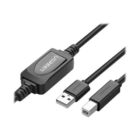 کابل رابط یوگرین UGREEN USB 2.0 A Male to B Male Active Printer Cable 15m US122 10362