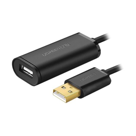 کابل رابط یوگرین UGREEN USB 2.0 Active Extension Cable With Chipset 10m Black US121 10321