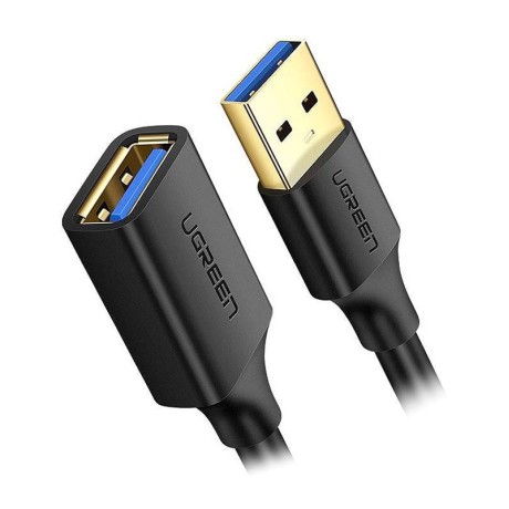 کابل رابط یوگرین UGREEN USB 3.0 A Male to Female Extension Cable 0.5m Black US129 30125