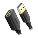 کابل رابط UGREEN USB 3.0 A Male to Female Extension Cable 3m Black US129 30127