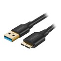 کابل رابط UGREEN USB A 3.0 to Micro USB HDD 1m Black US130 10841
