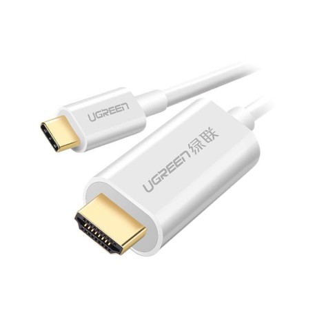 کابل رابط یوگرین UGREEN USB Type C to HDMI Cable White 1.5m MM121