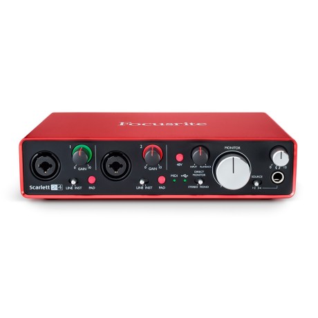 کارت صدا فوکوسرایت Focusrite Scarlett 2i4 G2