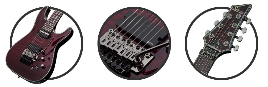 گیتار الکتریک Schecter Hellraiser C-7 FR S-Black Cherry
