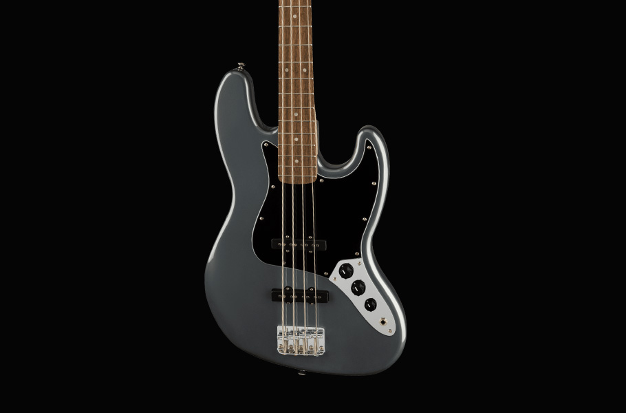 گیتار بیس Squier Affinity Jazz Bass LRL BPG Charcoal Frost Metallic