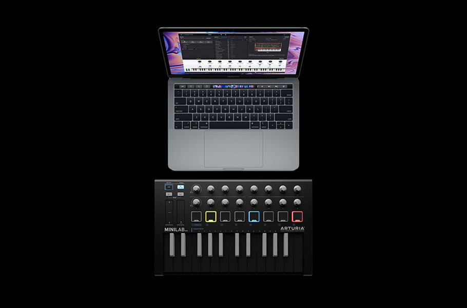 میدی کنترلر Arturia MiniLab MKII Inverted
