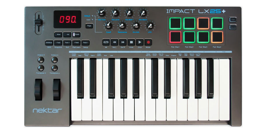 میدی کیبورد Nektar Impact LX25+