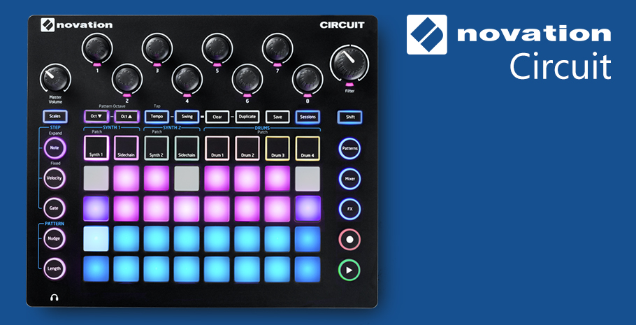 Novation Circuit سینتی سایزر و پد کنترلر