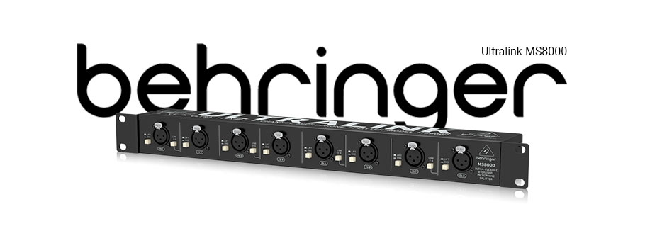 پری آمپ و پردازنده صدا Behringer Ultralink MS8000 Microphone Splitter
