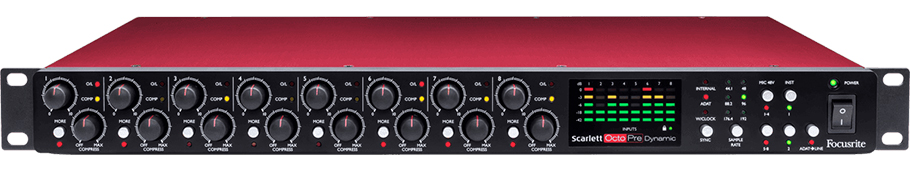Focusrite Scarlett OctoPre Dynamic پری آمپ